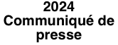 2024 Communiqué de presse
